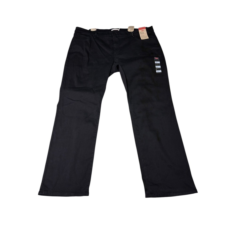 NWT Levi's 314 Shaping Straight Jeans‎ Black Stellar Mid Rise Women's 24W x L32